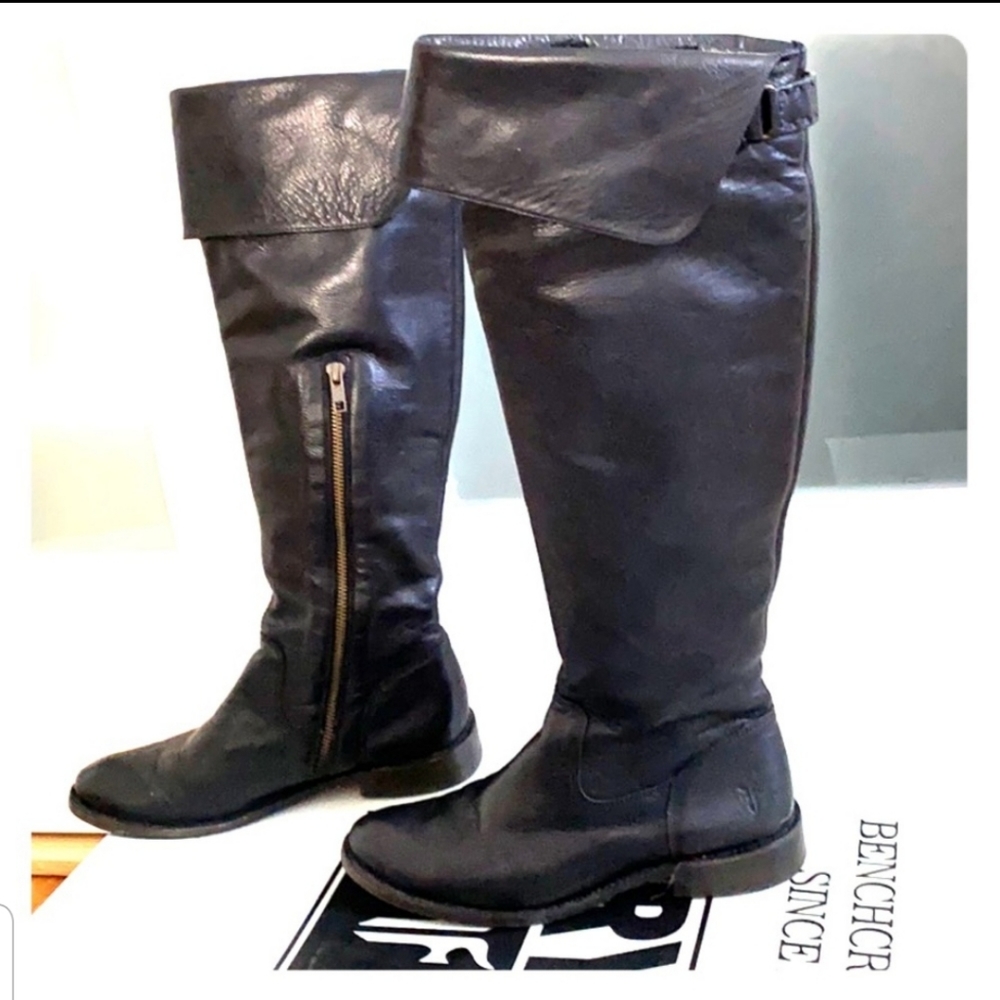 Frye Shirley over the knee, black, new! 7.5